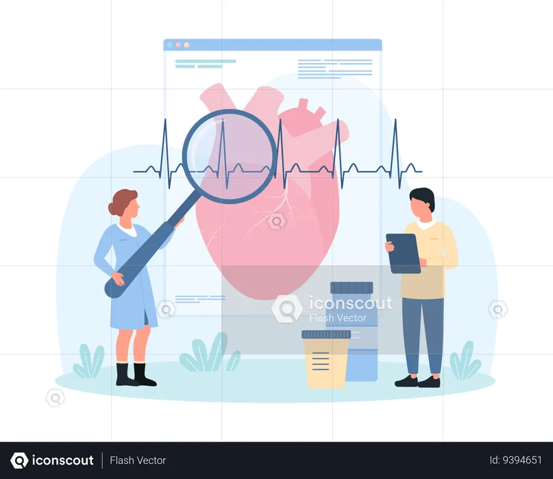 Diagnosis and treatment of cardiovascular disease  Illustration