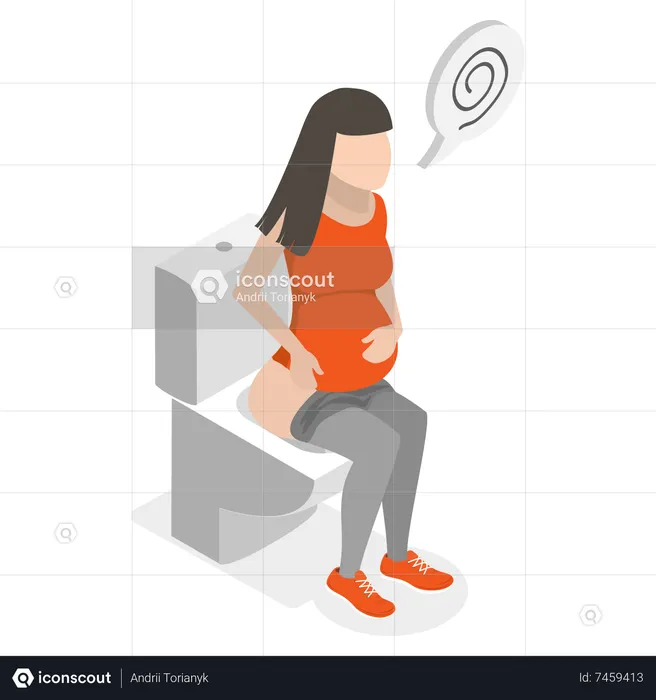 Diarrhea During Pregnancy  Illustration
