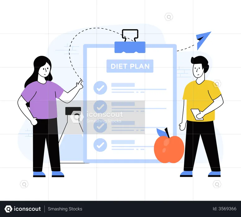 Diät Plan  Illustration