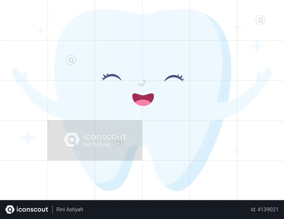 Dientes sonrientes  Ilustración