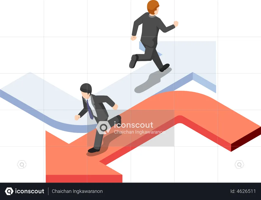 Manière commerciale différente  Illustration