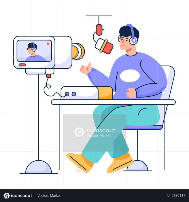 Diffusion en direct  Illustration