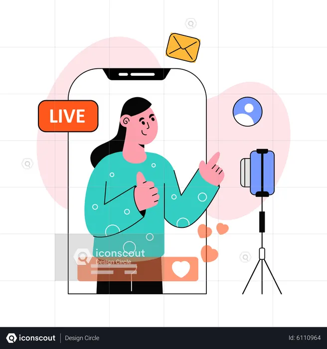 Diffusion en direct  Illustration