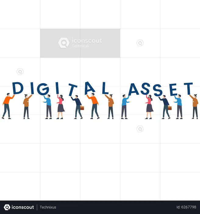 Digital Asset  Illustration