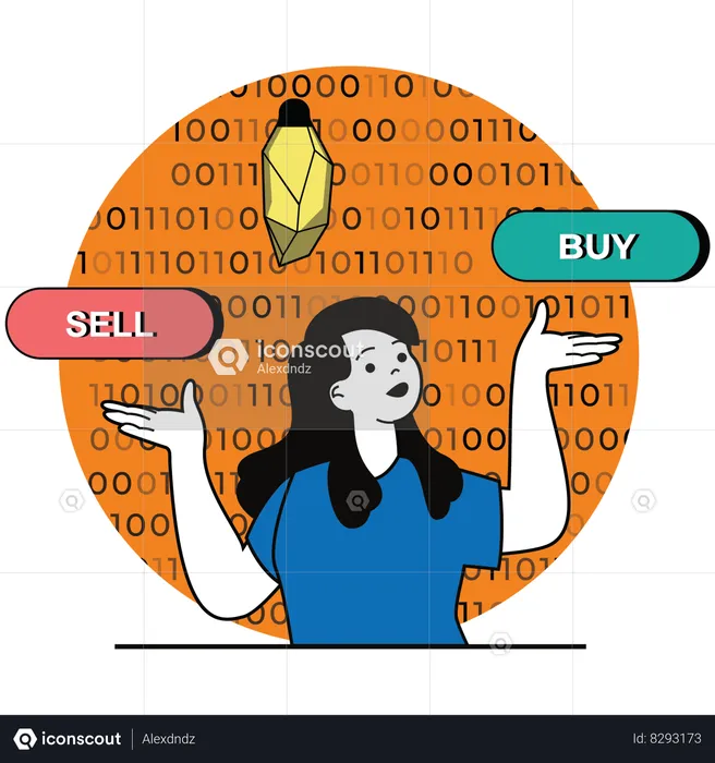 Digital Asset Trading  Illustration