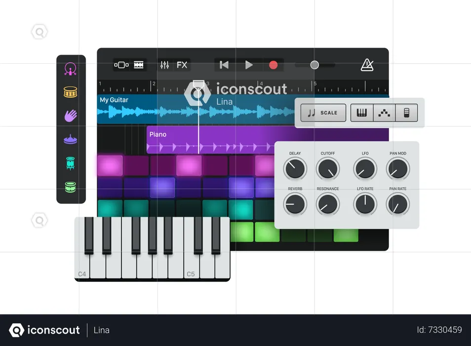 Digital audio workstation  Illustration