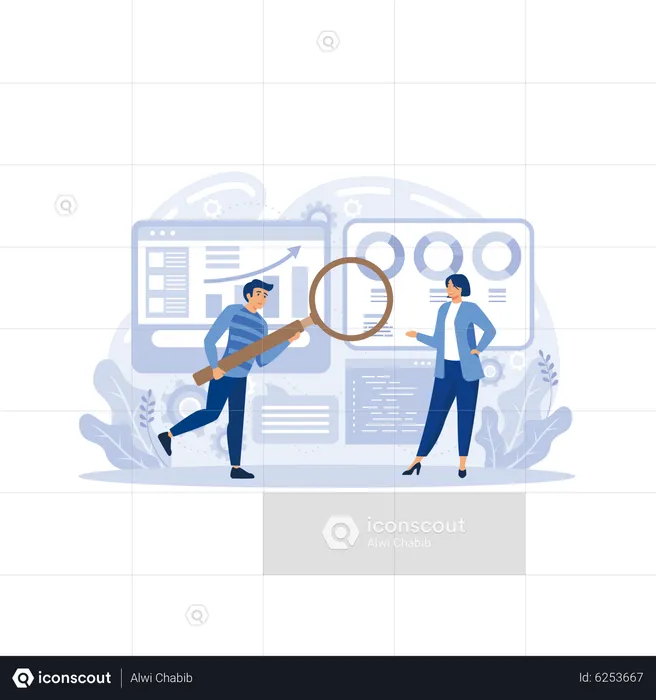 Digital auditing  Illustration