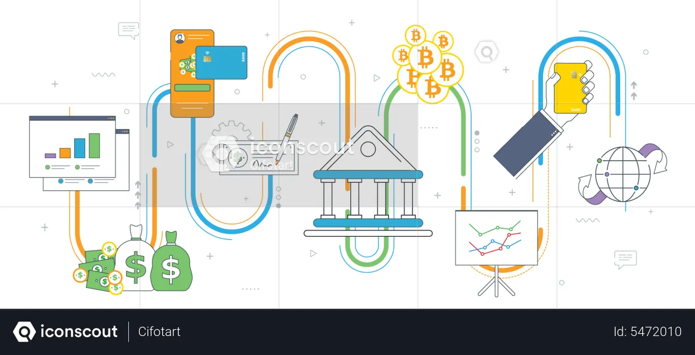 Digital banking  Illustration