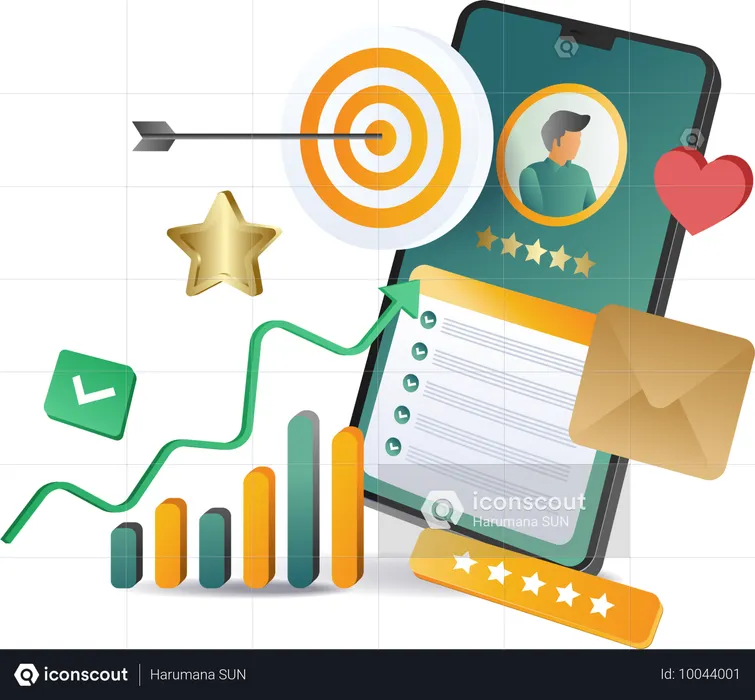 Digital business development targets  Illustration