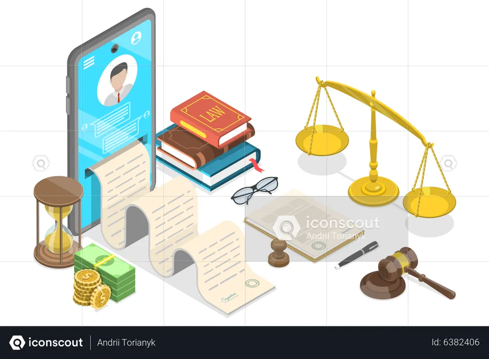 Digital Court  Illustration