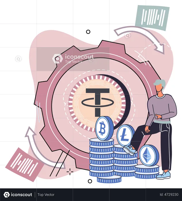 Digital Currency Trading  Illustration