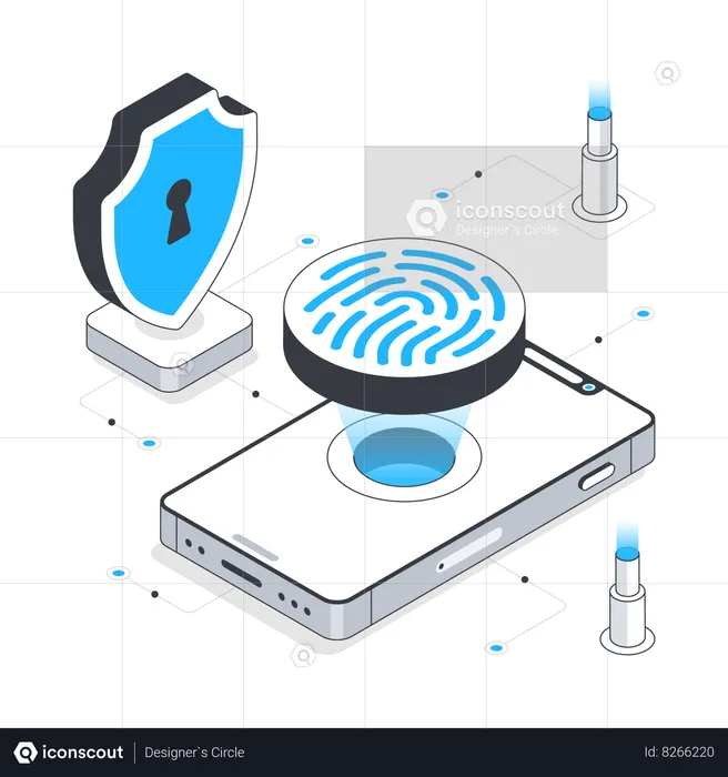 Digital Fingerprint  Illustration