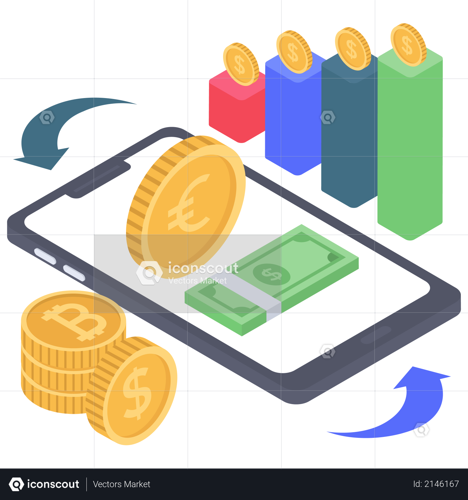 Digital Investment Growth Illustration
