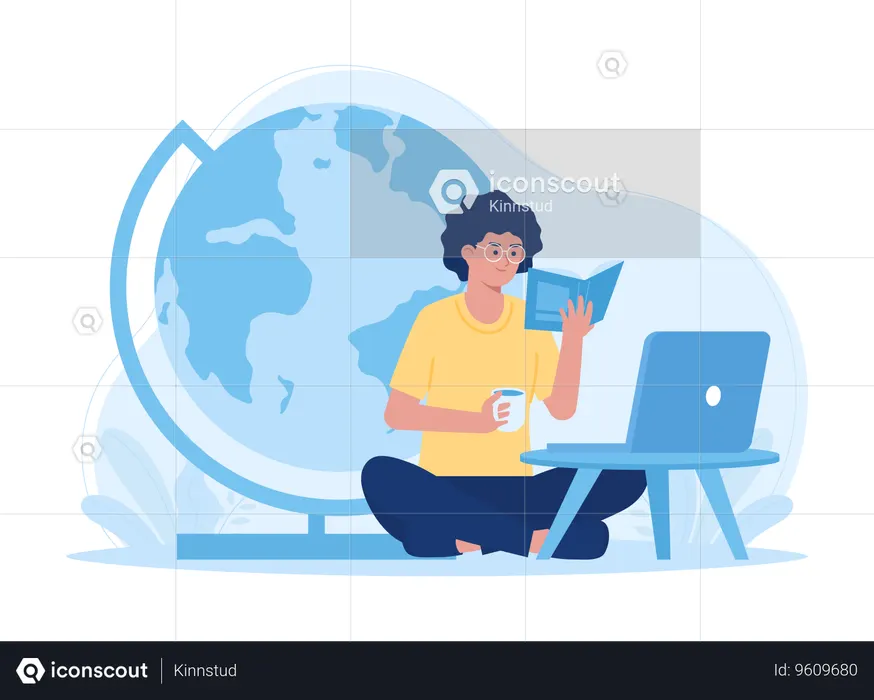 Digital Learning Resources  Illustration