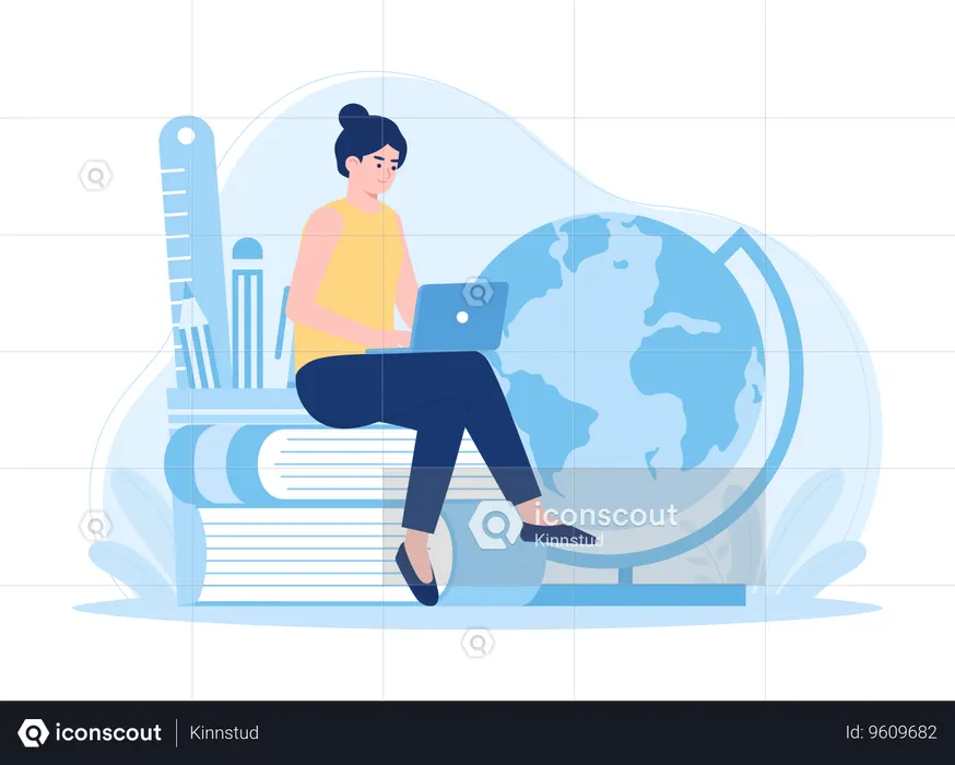 Digital Learning Resources  Illustration