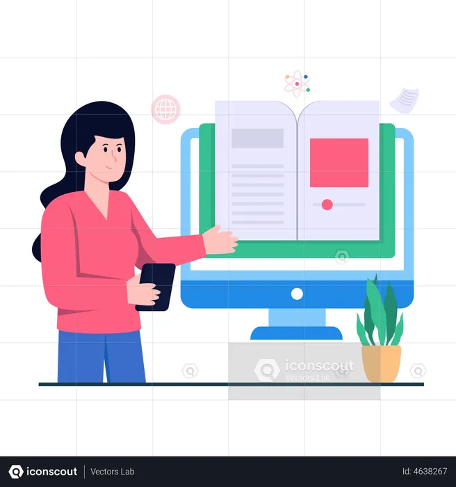 Digital Library  Illustration