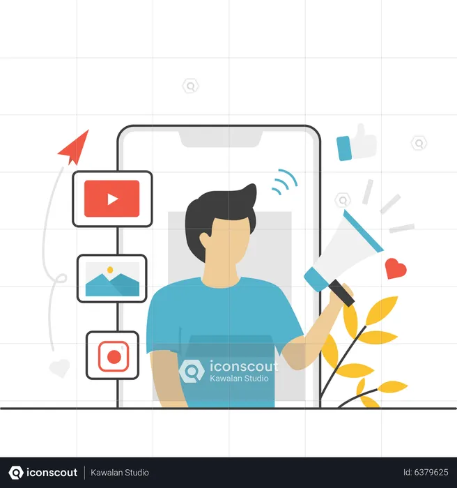 Digital Marketing  Illustration