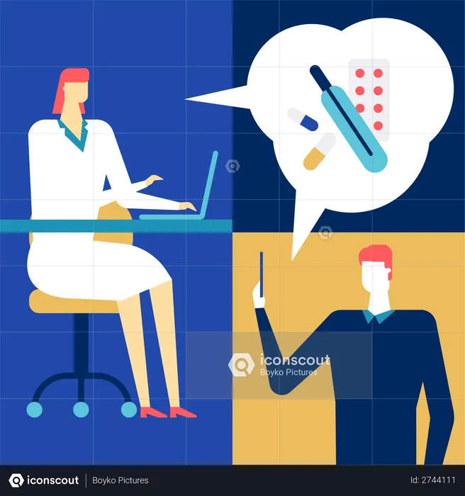 Digital medicine  Illustration