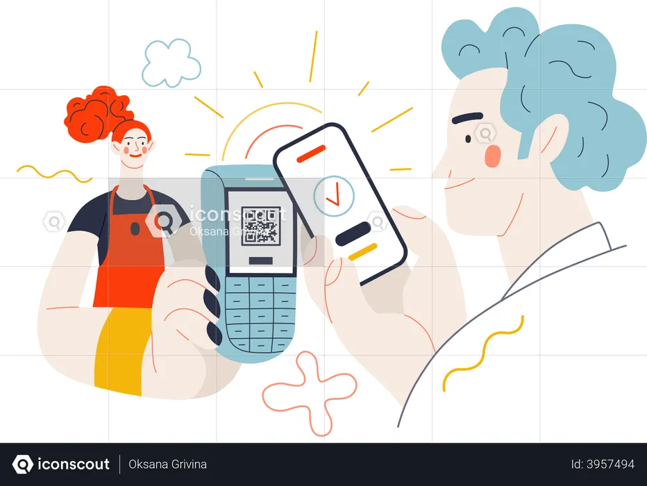 Digital Payment  Illustration