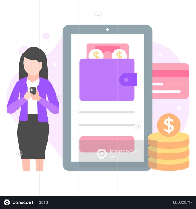 Digital Payment  Illustration