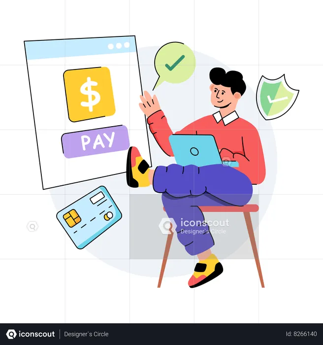 Digital Payment  Illustration