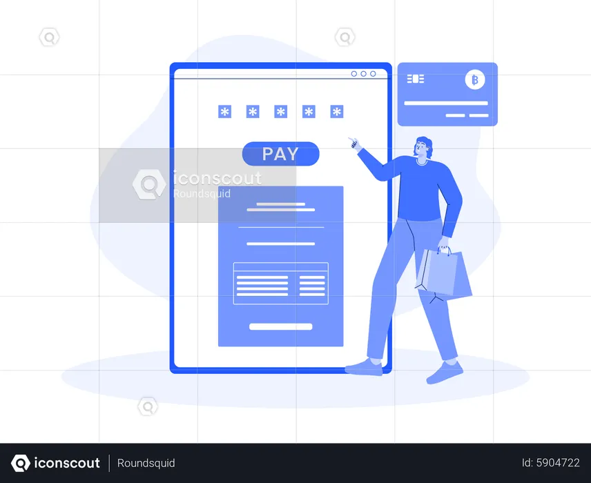 Digital payment protection  Illustration