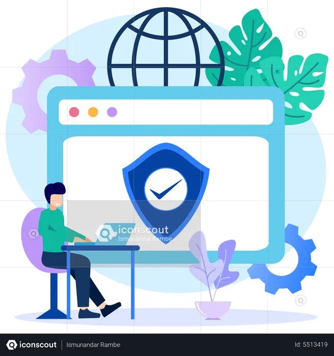 Digital Security  Illustration
