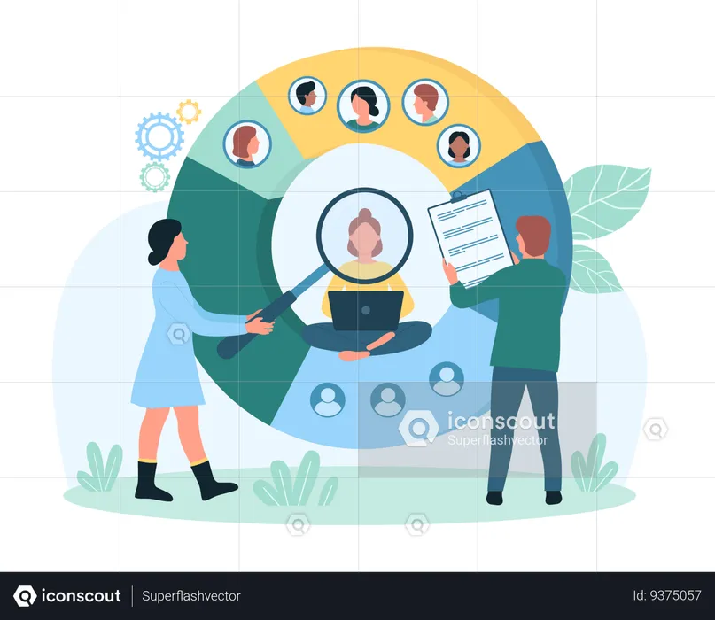 Digital Targeting Service  Illustration