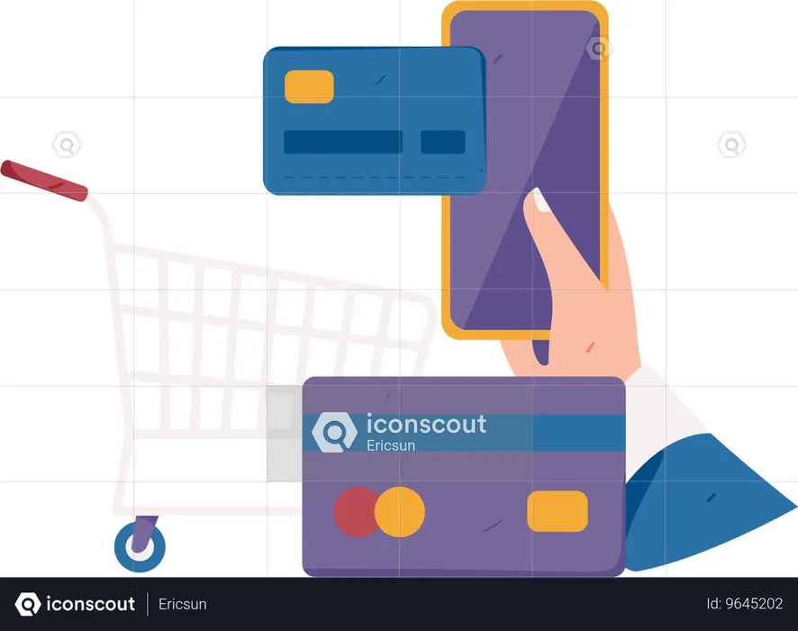 Digital Transaction  Illustration