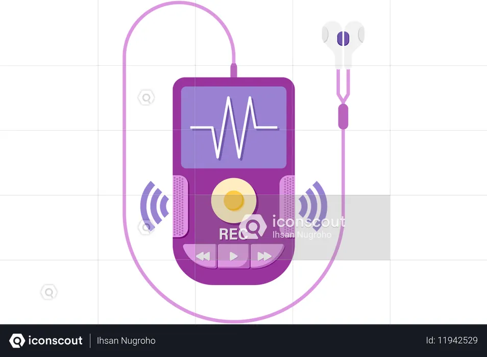 Digital voice recorder  Illustration