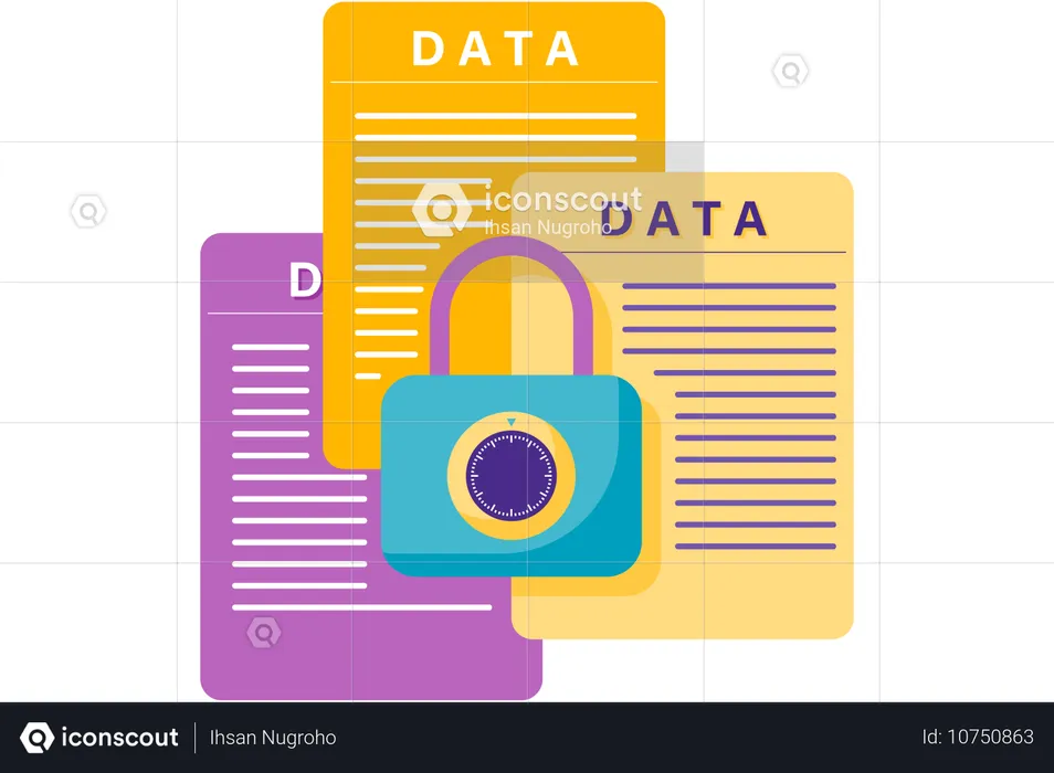 Digitaler Datenschlüssel  Illustration