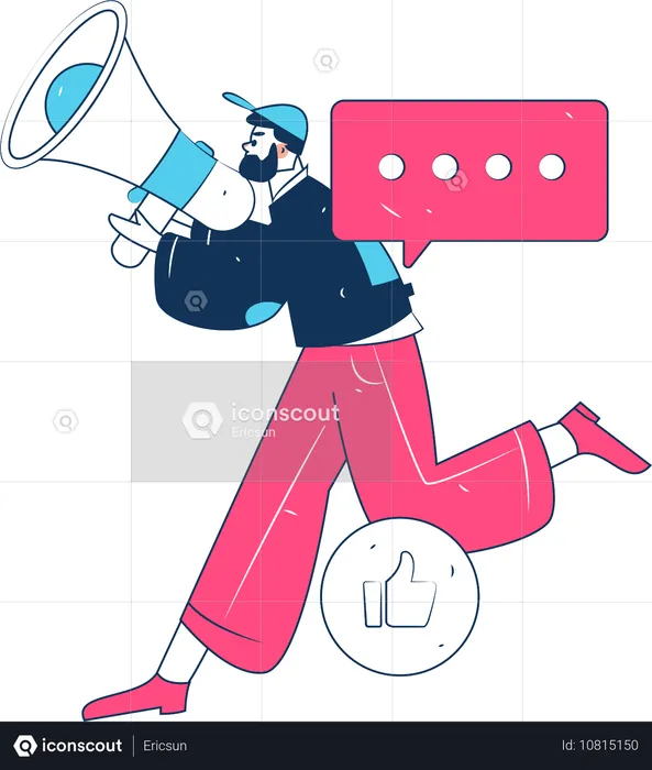 Digitales Marketing  Illustration