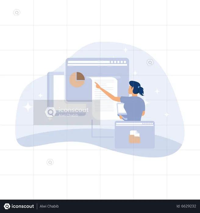 Numérisation des entreprises  Illustration