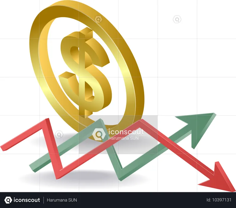 Diminution des revenus financiers des entreprises  Illustration