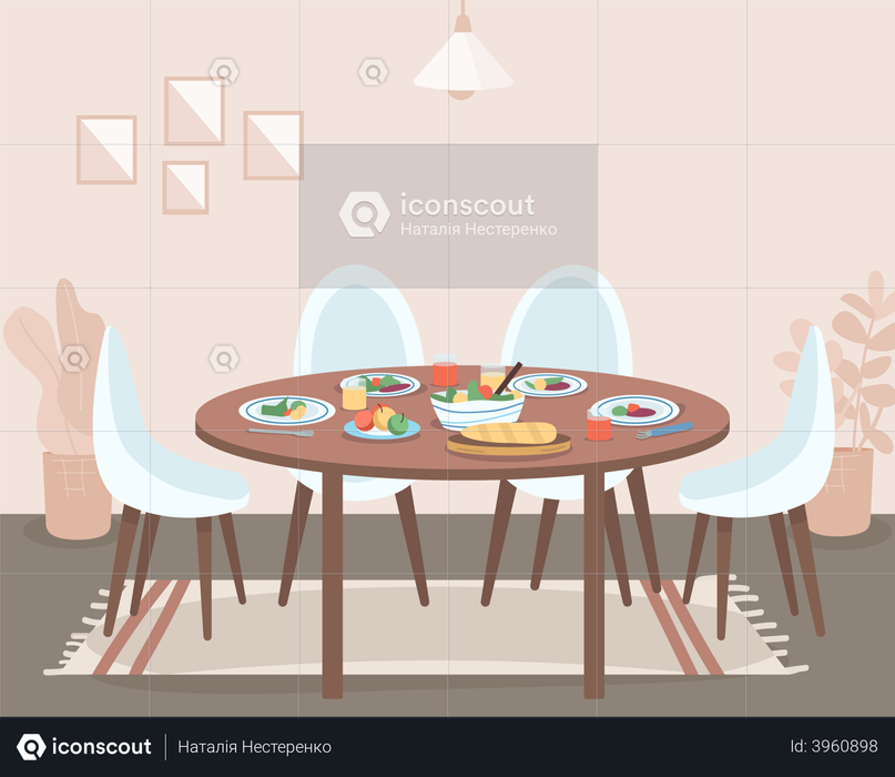 Dining room Illustration