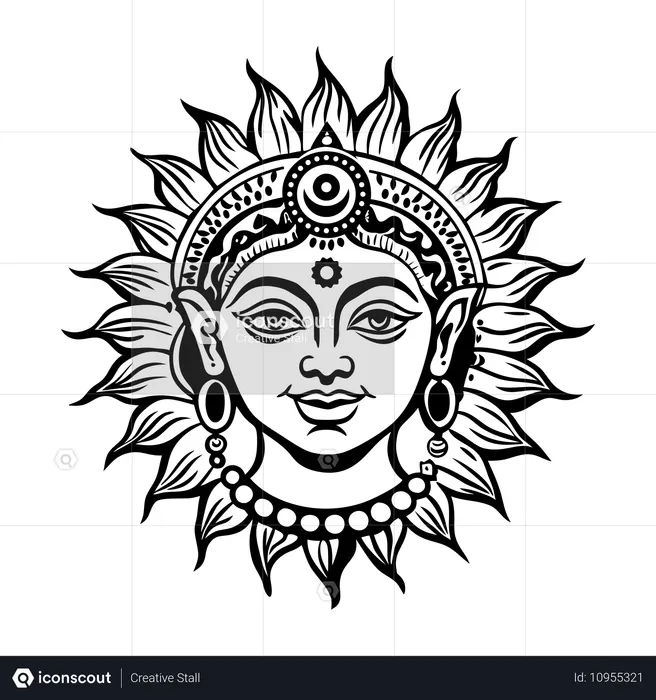 Dios sol  Ilustración