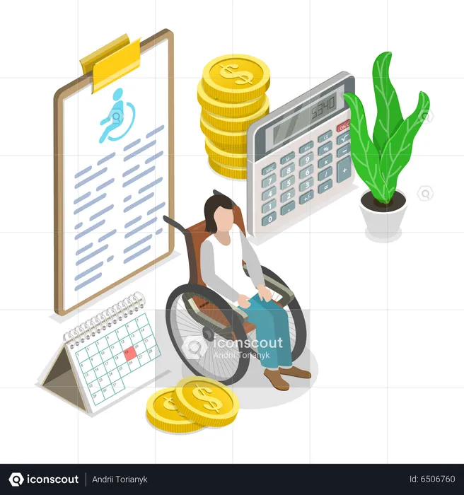 Disability Compensation  Illustration