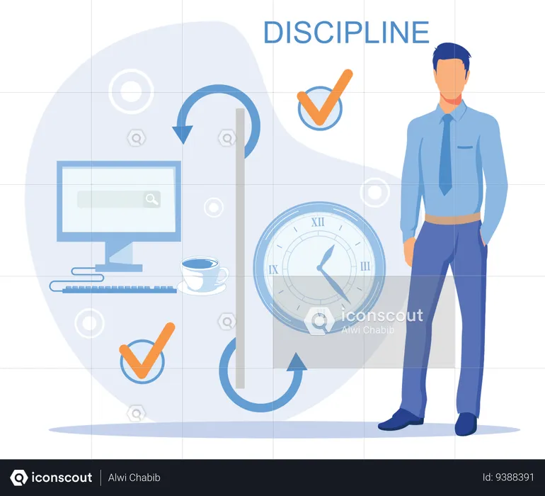 Discipline at work  Illustration