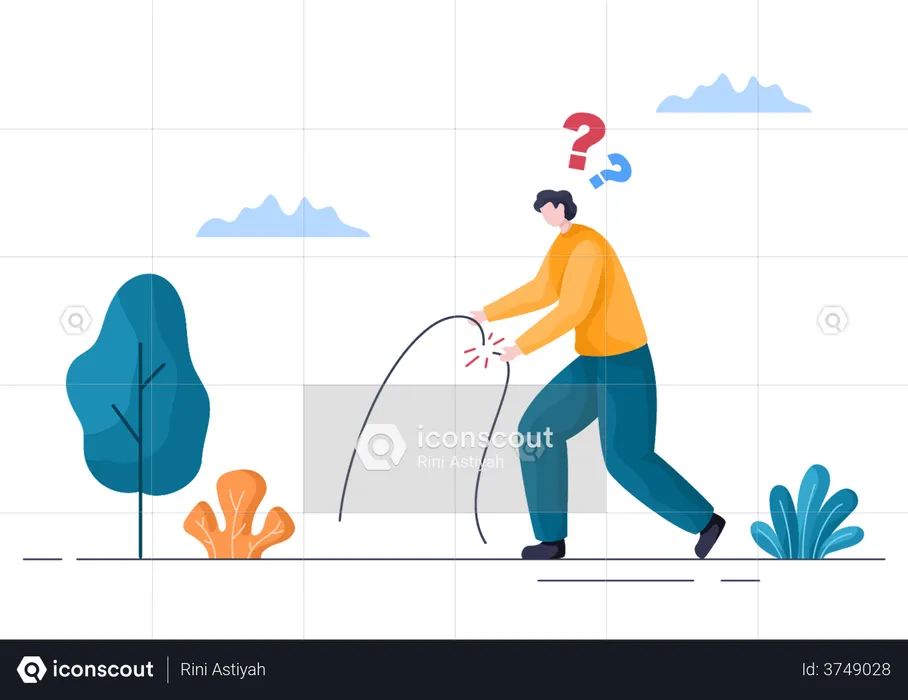 Disconnected Cable Connection  Illustration