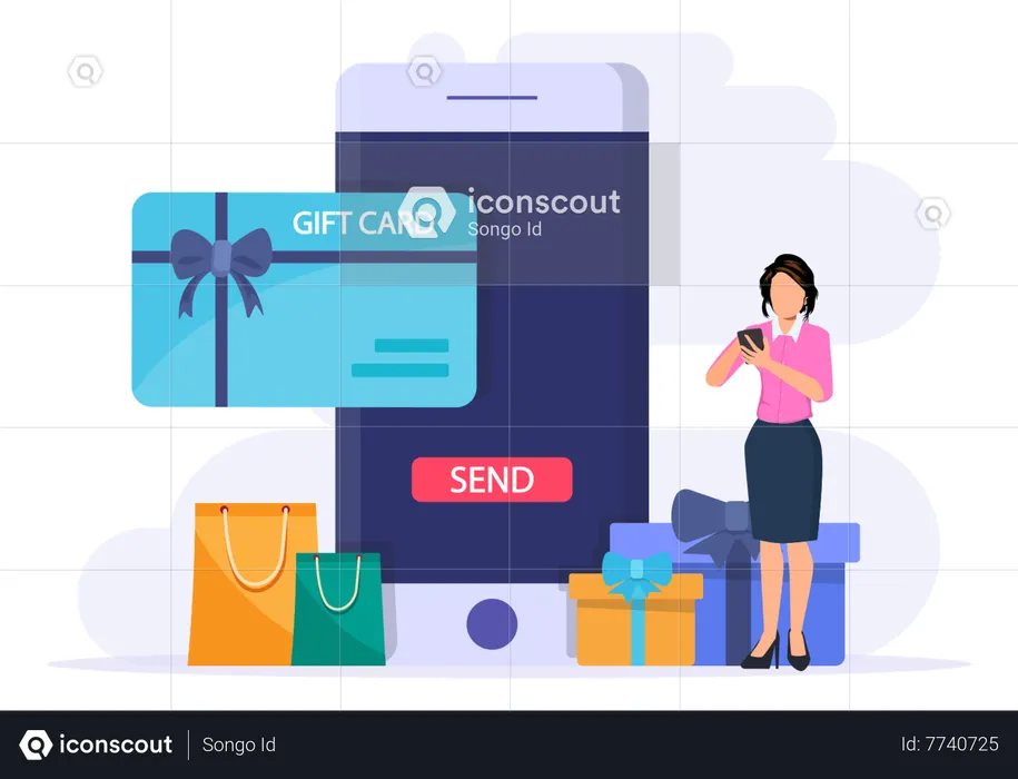 Discount Coupon  Illustration
