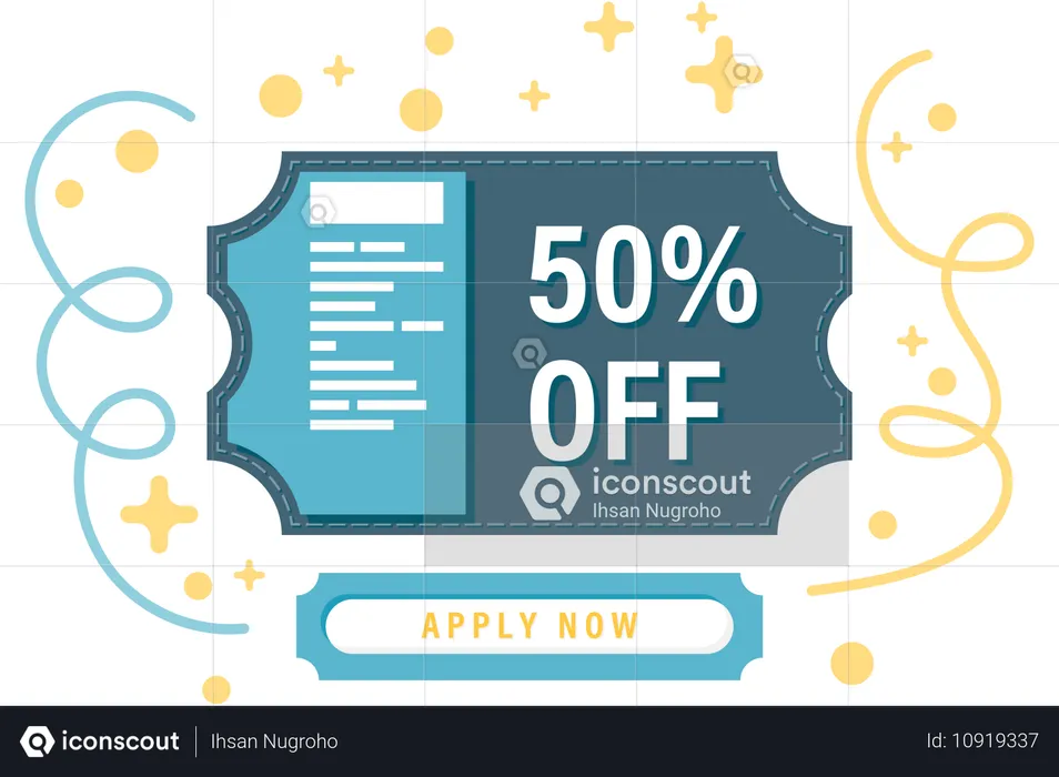 Discount coupon  Illustration