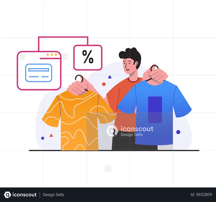 Discount using credit card  Illustration