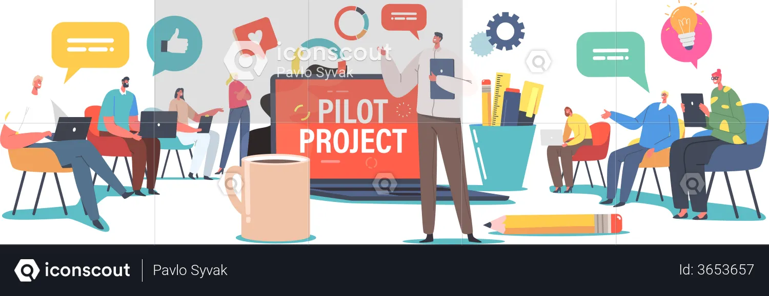 Discuss Pilot Start Up Project  Illustration