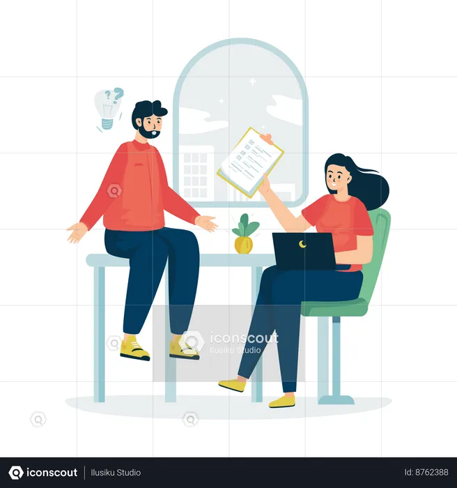 Discussion team  Illustration