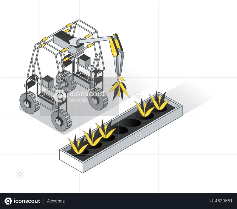 Dispositivo IOT de agricultura inteligente  Ilustración