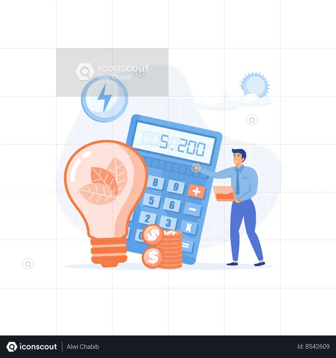 Dispositivos energéticamente eficientes  Ilustración