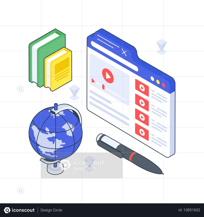 Distance Learning  Illustration