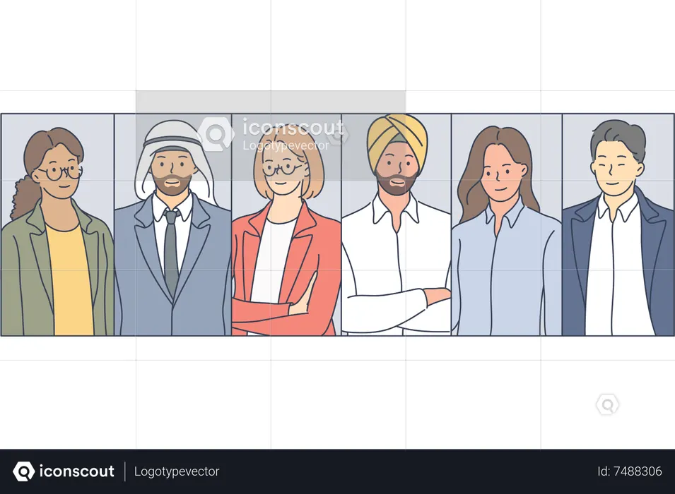 Diverse People Illustration - Business Illustrations | IconScout