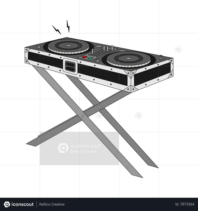 DJ controller  Illustration