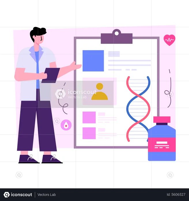 DNA Report  Illustration